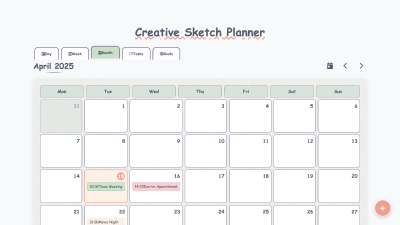 Creative Sketch Planner